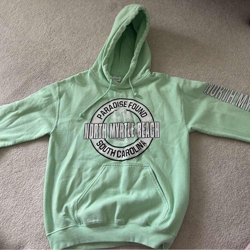 North Myrtle Beach Mint Green Hoodie Sweatshirt